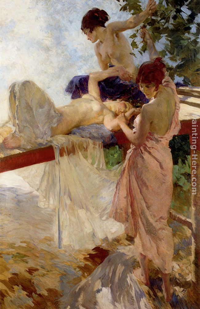 Sir William Russell Flint The Painted Bridge